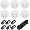 PATIKIL D-Ring Patch - Stainless Steel D-Ring PVC Patch Pad with Elastic Cords and Hooks for Inflatable Boat Paddle