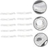 Kisangel 10pcs Bicycle Reflector - White Wheel Reflectors for Night Riding Accessories