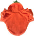 Mogoko Dog Cat Halloween Pumpkin Costume, Pet Cosplay Fleece Hoodie, Autumn Winter Clothes (M Size)