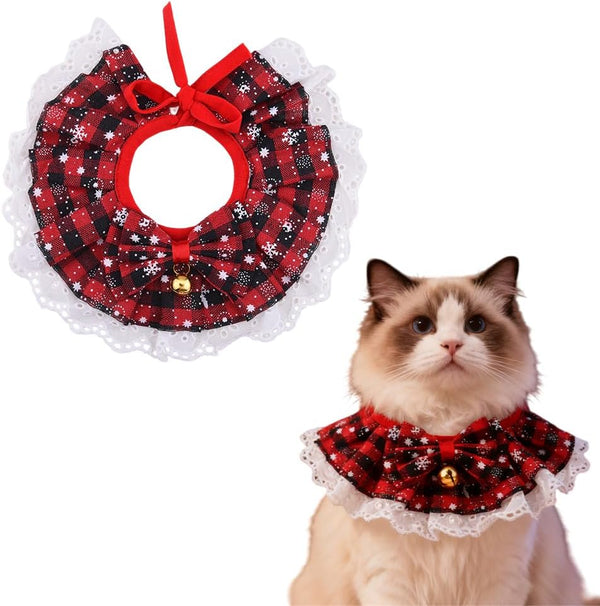 YangQian Christmas Dog Bow Ties for Small Medium Large Dogs Cat Bib for