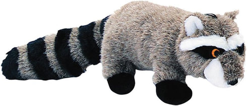 Pet Lou RAC-8 Medium Plush Dog Chew Toy, 8-Inch Raccoon