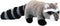 Pet Lou RAC-8 Medium Plush Dog Chew Toy, 8-Inch Raccoon