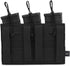 KRYDEX Triple/Double/Single Open-Top Mag Pouch for 5.56 .223 Magazine with 1911 HK45 Glock 9mm Pouch