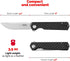 GANZO Firebird FH11 Pocket Folding Knife, D2 Steel Flip Blade with Carbon Fiber Handle for Hunting Camping