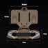 Tactical Plate Carrier Vest Attachments, Universal Phone Chest Mount for Screen Size 4.7"-6.7" Molle Navigation Holder