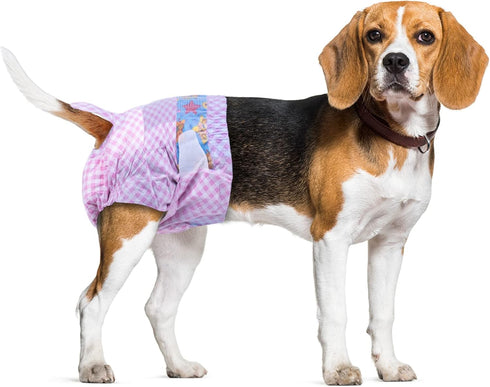 Disposable Female Dog Diapers, Puppy Diapers with Adjustable Elastic Waistline for Female
