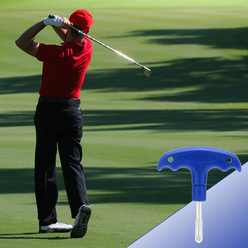 Golf Wrench with Plastic Handle, Adjustable Stainless Steel Tool for Golf Club Driver Shaft Adapter Torque