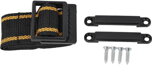 9082-1 U1 Attwood Small Battery Box with Mounting Kit and Strap, Fits Batteries, Black