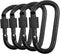 Vonpri Locking Carabiner Clip, 3 Inch D Ring Spring Snap Key Chain Hook, Aluminum for Outdoor Travel Camping