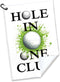 Hole in One Club Printed Golf Towel, Polyester and Cotton Blend, Funny Golf Accessories for Men and Women