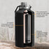 Sports Water Bottle, 64 oz Vacuum Insulated Stainless Steel, Double Walled, Hot for 12 Hours, Cold for 48 Hours