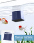 Aquarium Magnetic Cleaner with Thermometer, Fish Aquariums Mini Magnet Brush Only for Glass Tank,Tiny Magnets Clean