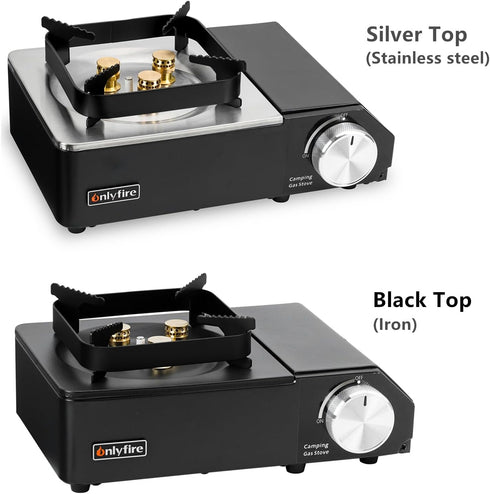 ONLYFIRE Portable Camping Stove with Carry Case, 4000W Power Butane Stove, 3 Burners for Camping, Hiking, RV Trip