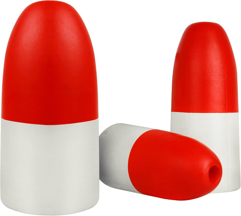 SILANON Crab Trap Floats Buoy, Red/White Crab Pot Buoy & Shrimp Trap Float (5x11, 6x14, 7x14 inch)