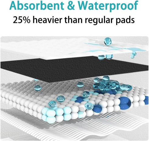 HONDMAO 36"x33" (40 Count) Dog Pee Pads Extra Large Carbon Puppy Pads Leak-Proof Disposable Pet Activated Carbon