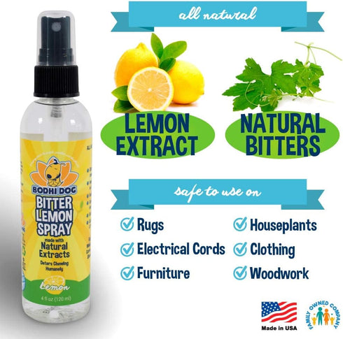 Bodhi Dog Bitter Lemon Spray, Anti-Chew Spray for Dogs, Safe Non-Toxic Training Aid, Made in USA