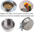 Tfwadmx Bird Feeding Dish Cups, 2PCS Clamp Holder for Parrot Food Bowl, Bird Cage Water Bowl