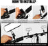 Handlebar Rearview Bike Mirrors, 2 Pack for Electric, Mountain, and Fixed Gear Bikes (Black)