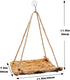 Oooct Chinchilla Hermit Crab Climbing Toy, Natural Wooden Reptile Swing Toy, Pet Cage Tank Aquarium Accessories