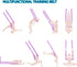 Yoga Stretching Strap - Adjustable Height Leg Stretcher, Waist Back Stretch Band for Aerial Yoga, Flexibility Trainer