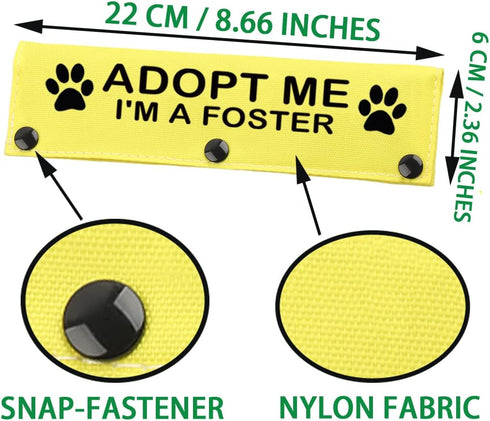 JXGZSO Adopt Me I’m A Foster Leash Sleeve Wrap, Dog Gift for Dog Owners