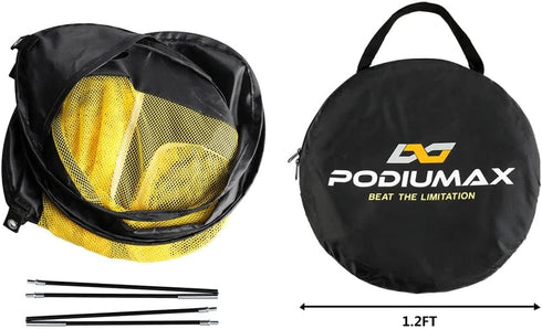 PodiuMax Indoor/Outdoor Golf Chipping Net for Swing Practice and Accuracy