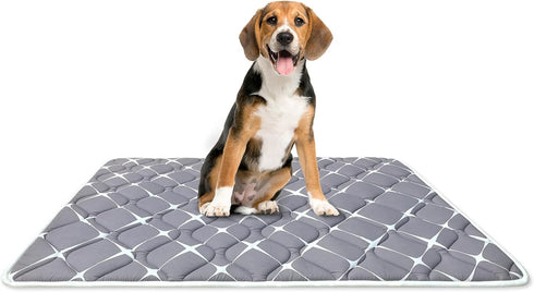 Dog Crate Mat, Ultra Soft Dog Bed Mat with Anti-Slip Bottom, Washable Kennel Pad for Large Medium Small Dogs