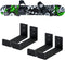Poskad Ski Wall Mount Display, Snowboard Wall Rack, Solid Aluminum Shelf Brackets for Home and Garage Storage
