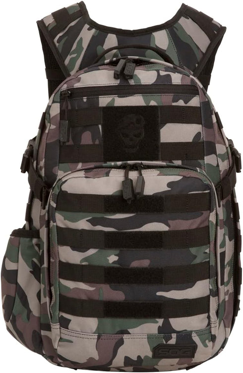 SOG Tactical Backpack, Woodland Camo, One Size