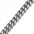 Heavy Duty Stainless Steel Dog Chain Leash, 3FT/4FT/5FT Cuban Link Metal Leashes, Genuine Leather Handle, Silver