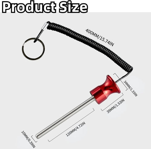 Gym Pin, Universal Aluminum Alloy Weight Stack Pin with Pull Rope for Fitness Equipment Training