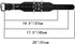 New Spiked Dog Collar, Protecting Neck from Biting, Spiked Studded Pet Collar for Small Dogs, 2" Width, Black (Fits