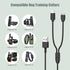 2-Pack Charger for Delupet/Yawpet/Jugbow Dog Training Collar and Remote, 2-in-1 USB Charging Cable