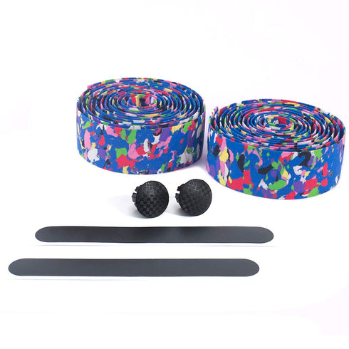 New Super Soft Multi-Color Bike Bicycle Handlebar Grip Tape Wraps with Adhesive Back and Bar Plugs