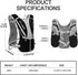 Hydration Pack Backpack, IX INOXTO Running Hydration Vest with 1.5L (50 oz) Water Bladder for Men Women