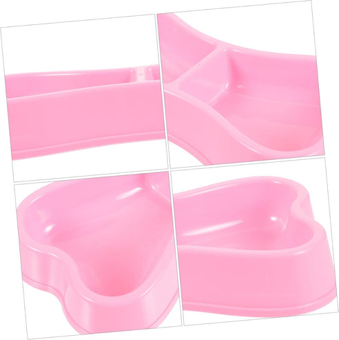 Beavorty Pet Bowl Cat Water Bowls, Practical Dog Food Container, Double Bowls for Small and Medium Dogs