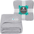 PetAmi Waterproof Dog Blanket, Leakproof Puppy Blanket for Small Medium Dogs, Furniture Sofa Couch Cover Protector, Fleece Pet Throw Indoor Cat Kitten, Reversible Washable Soft Plush, 29x40 Light Gray by PetAmi