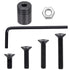 NEATABY Quick Detach Swivels Mount Base Adapter Kit, Black Metal Stud Wrench, 7