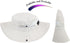 Women's Packable Summer Sun Hat, Wide Brim Outdoor UV Protection Bucket Hat with Ponytail Hole