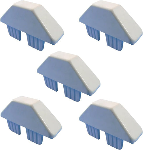Vinyl Picket Cap Dog Ear, 7/8" X 3" White - 5 Pack