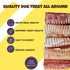 Woofley's Beef Trachea - (6 Inch 20 Pack) - Natural Source of Glucosamine for Joint Health in Dogs