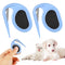 2pcs Knotting Comb for Cats and Dogs, Dematting Brush Hair Removal Tool for Pet Grooming Accessories (Blue)