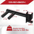 Yes4All 350 LBS Capacity Dip Bars for 2x2 with 1" SIDE Hole Power Cage, Squat Rack Attachments for Dips, Pull Up,