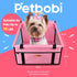 Petbobi Pet Reinforce Car Booster Seat for Dog Cat Portable and Breathable Bag with Seat Belt Dog Carrier Safety Stable
