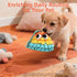 HEAT PAWS Pinecone Pet Snuffle Toy with BB Squeaker & Crinkle Paper | Interactive Hide and Seek Food Puzzle Toy |
