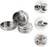 Set Set Backpacking Toyvian Outdoor Camping Cookware Stainless Steel Pot Pan Foldable Handle Portable Cooking Kit