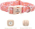 Airtag Dog Collar by Lionheart glory, Heavy-Duty Pink Collar for Large Dogs with Airtag Holder