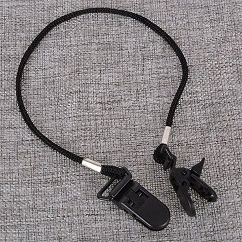 Set of 2 Cap Clips and Hat Chin Strap, Windproof Clip for Golfing, Fishing, and Sports