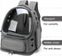 Cat Backpack Carrier for Cats & Small Dogs, Breathable Bubble Backpack, Airline Approved Pet Travel Carrier (Grey)