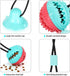 Interactive Dog Toys Tug of War, Mentally Stimulating Toys for Dogs, Puzzle Treat Food Dispensing Ball Toy